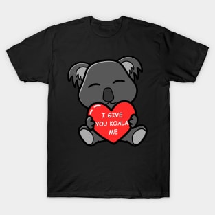 Koalified Valentine Cute Koala Valentine Funny Pun T-Shirt